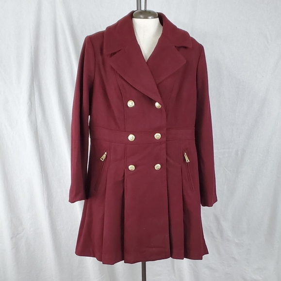 Masseys Jackets & Blazers - Fit and flare wool pea coat NWT!